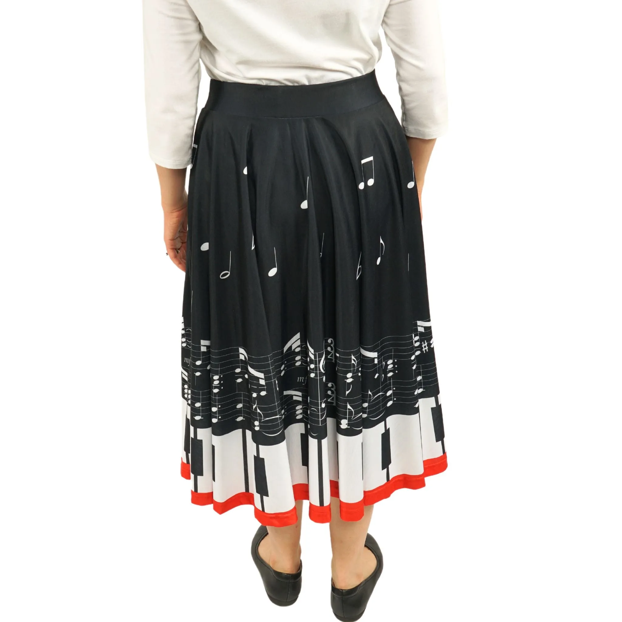 Piano Keys Twirl Skirt