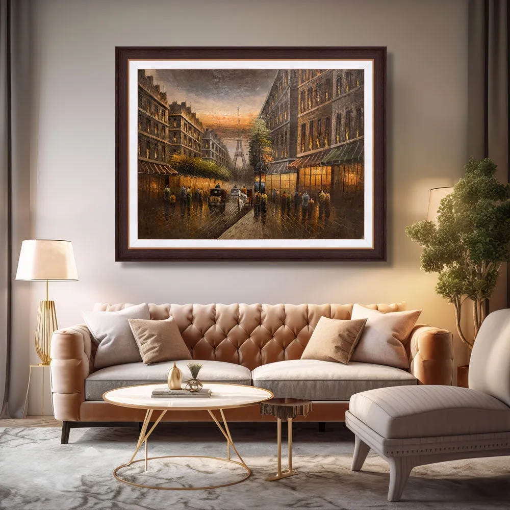 "The Paris Street" Handmade Oil Painting 36"x 48"