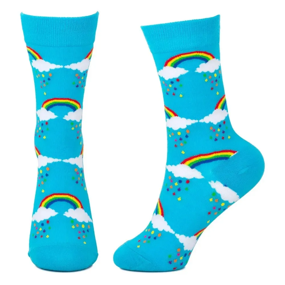Rainbow Sky Socks from the Sock Panda (Adult Medium - Women's Shoe Sizes 5-10)