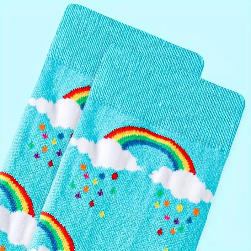 Rainbow Sky Socks from the Sock Panda (Adult Medium - Women's Shoe Sizes 5-10)
