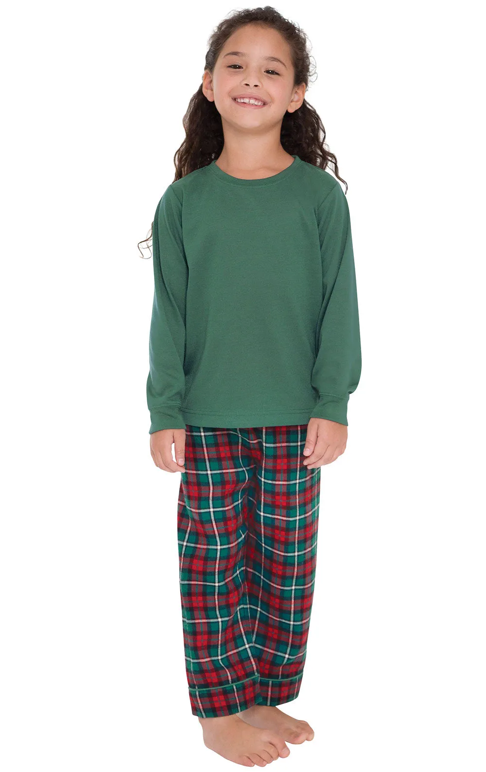 Red & Green Christmas Unisex Kids Pajamas