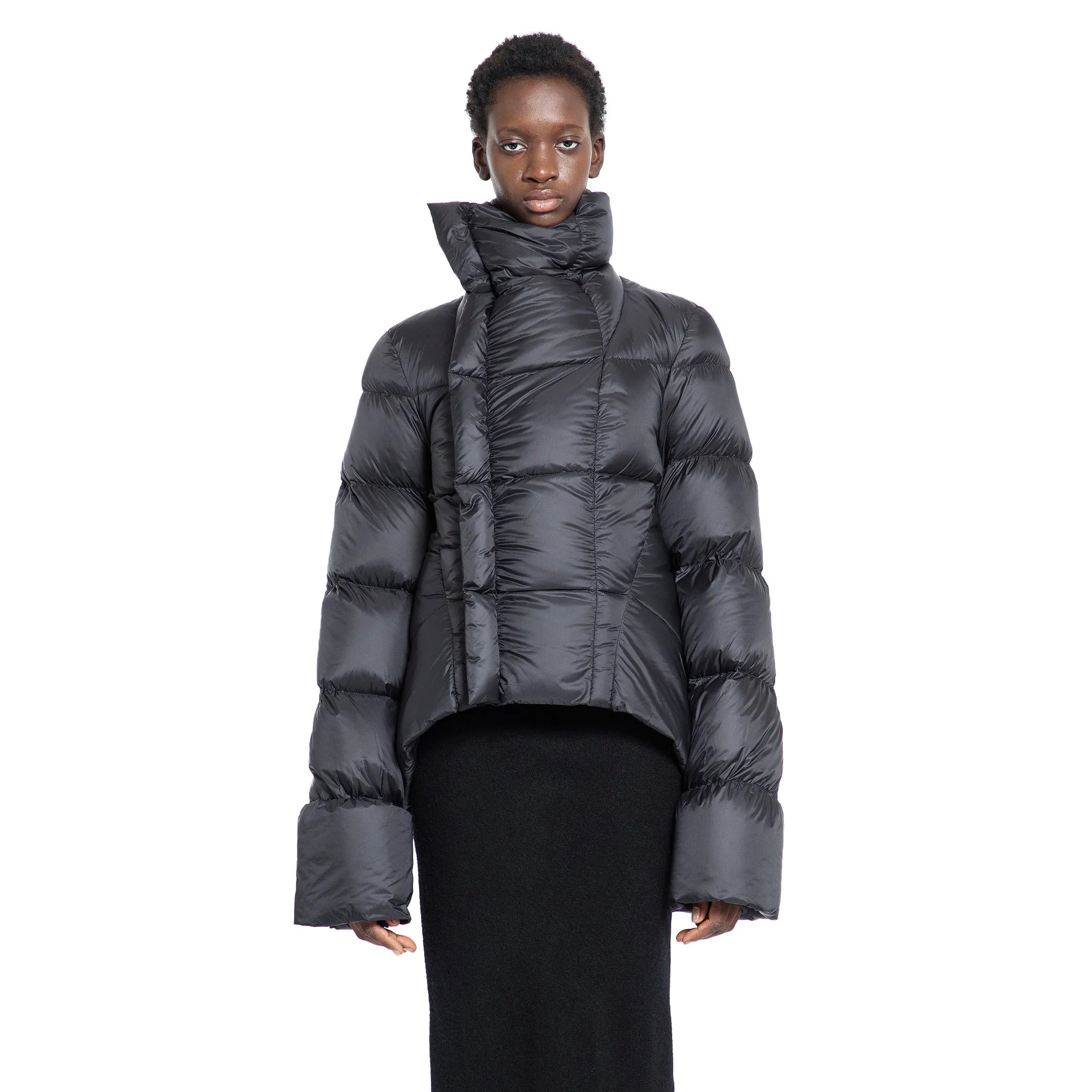 RICK OWENS WOMAN BLACK JACKETS