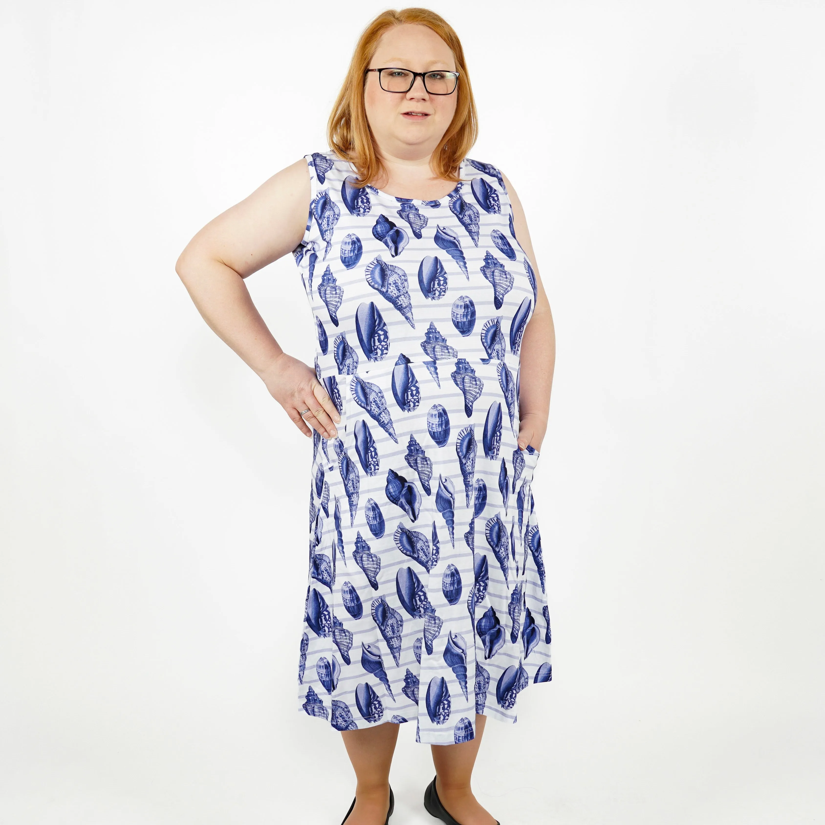 Seaside Shells Sleeveless Dress [FINAL SALE]