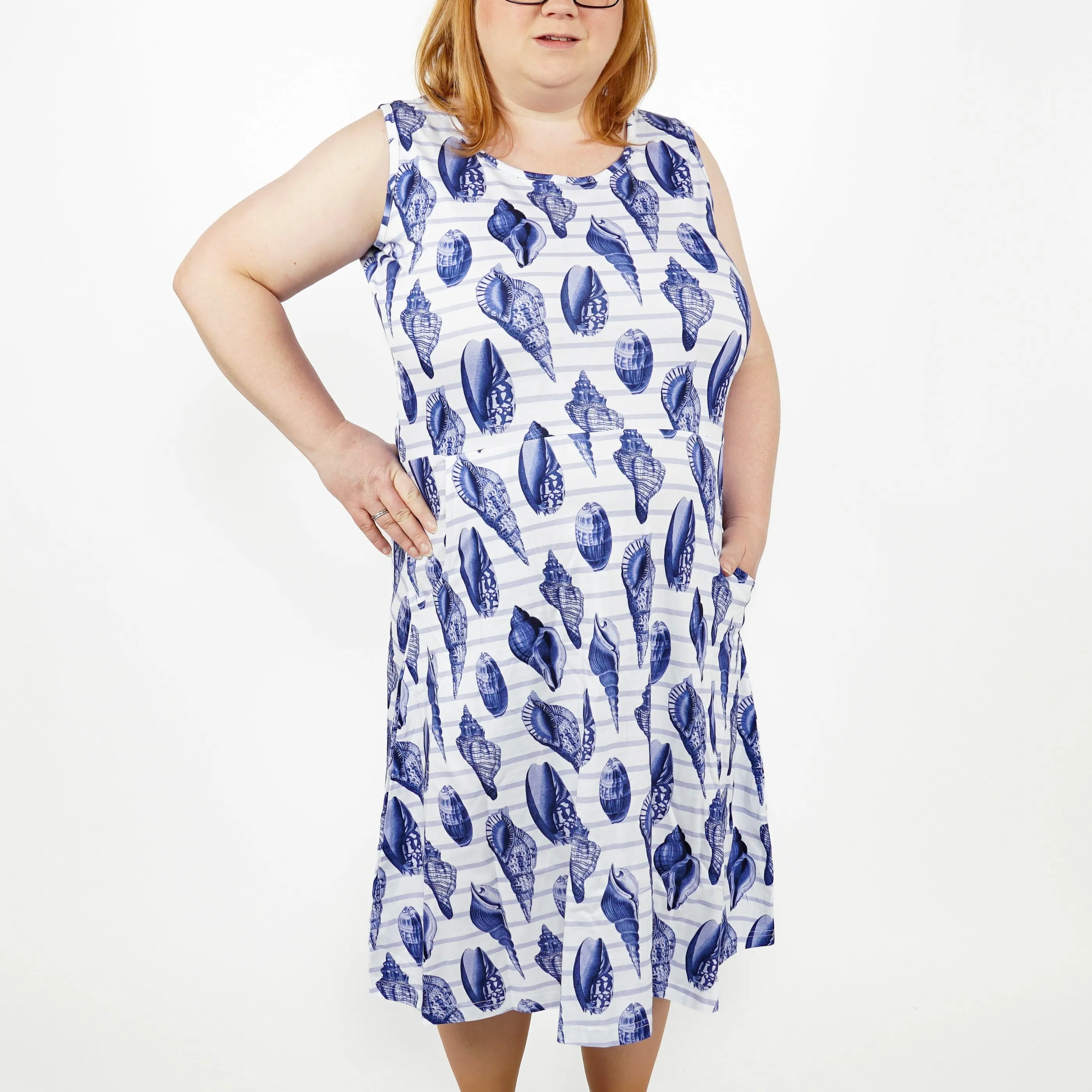 Seaside Shells Sleeveless Dress [FINAL SALE]