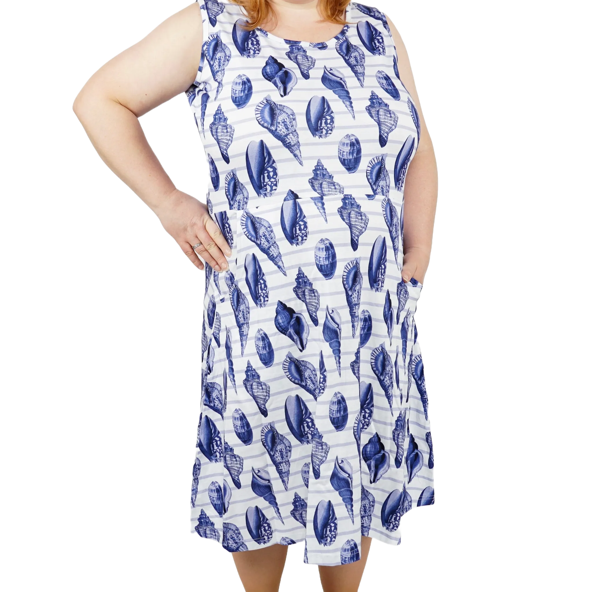 Seaside Shells Sleeveless Dress [FINAL SALE]