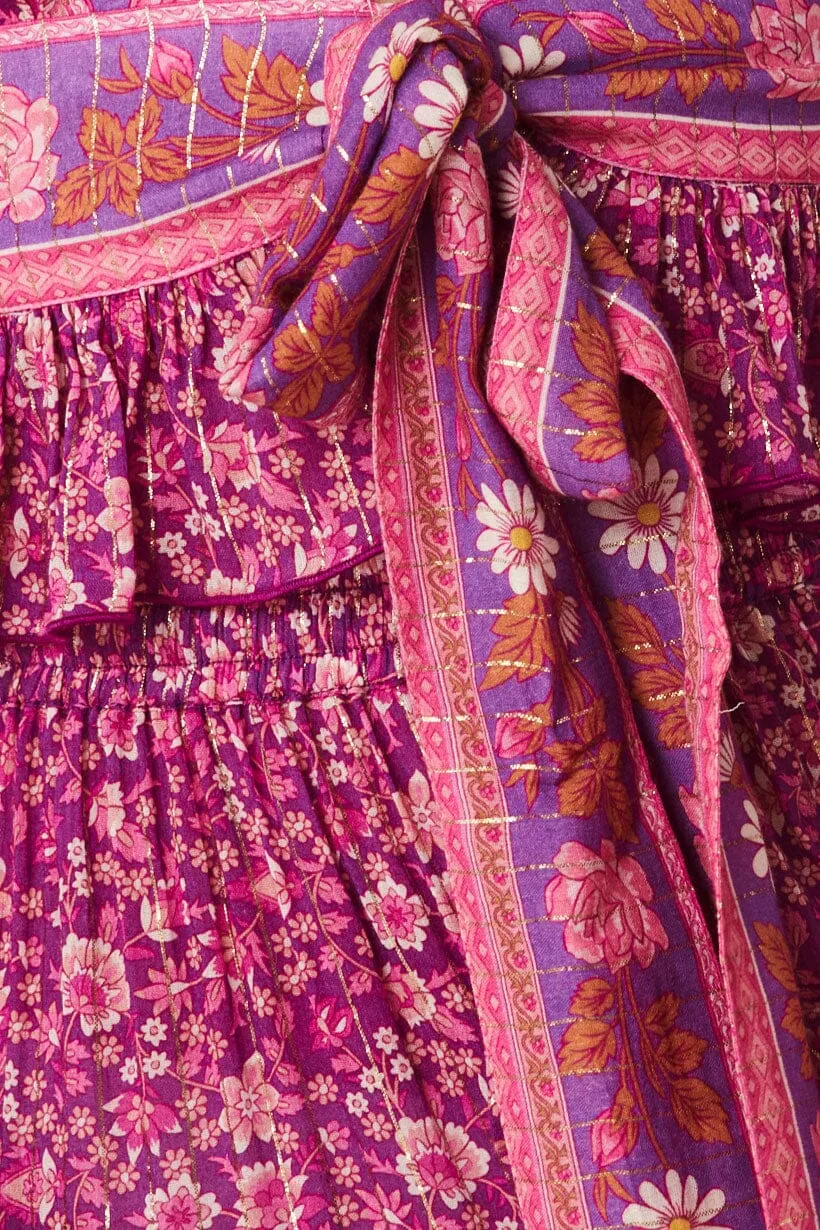Sienna Cropped Blouse | Fuchsia