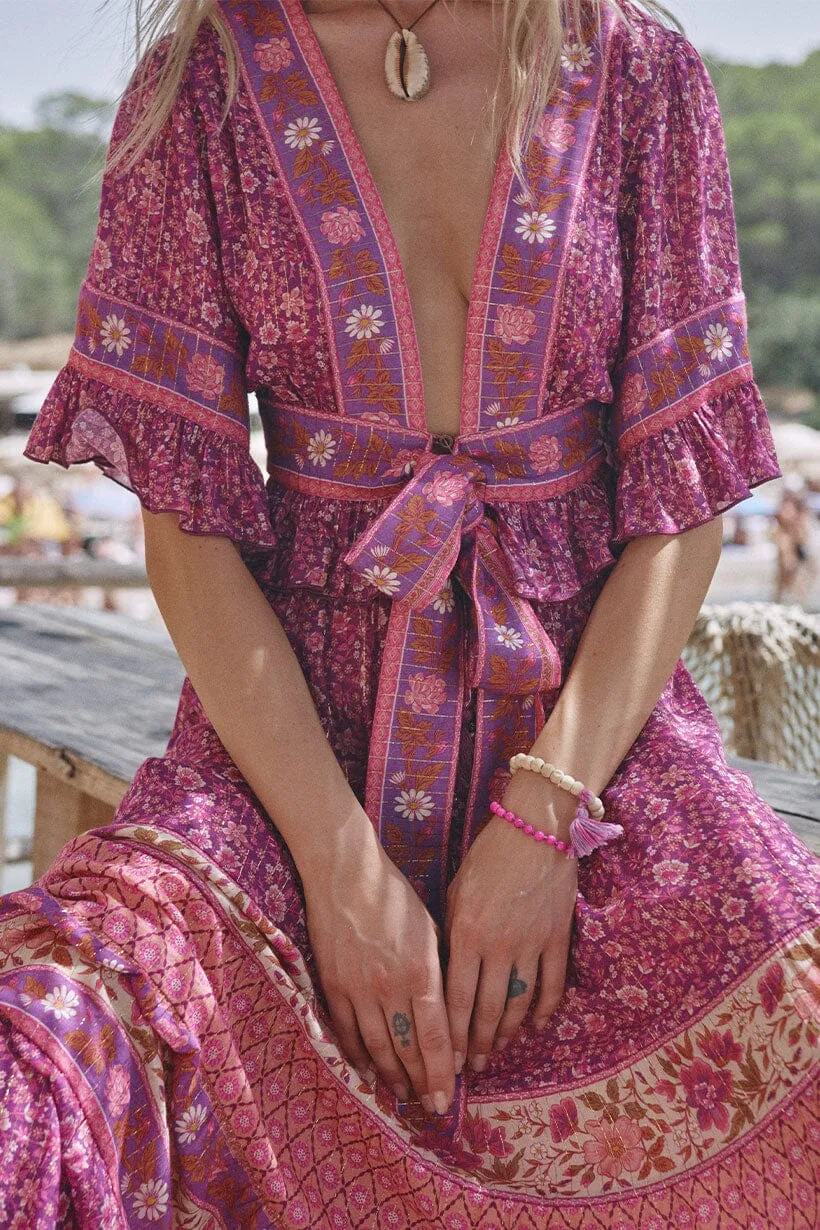 Sienna Cropped Blouse | Fuchsia