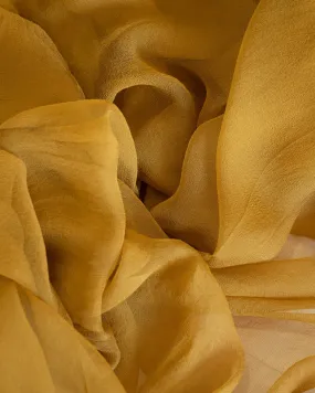 Silk Gossamer Textile in Oro