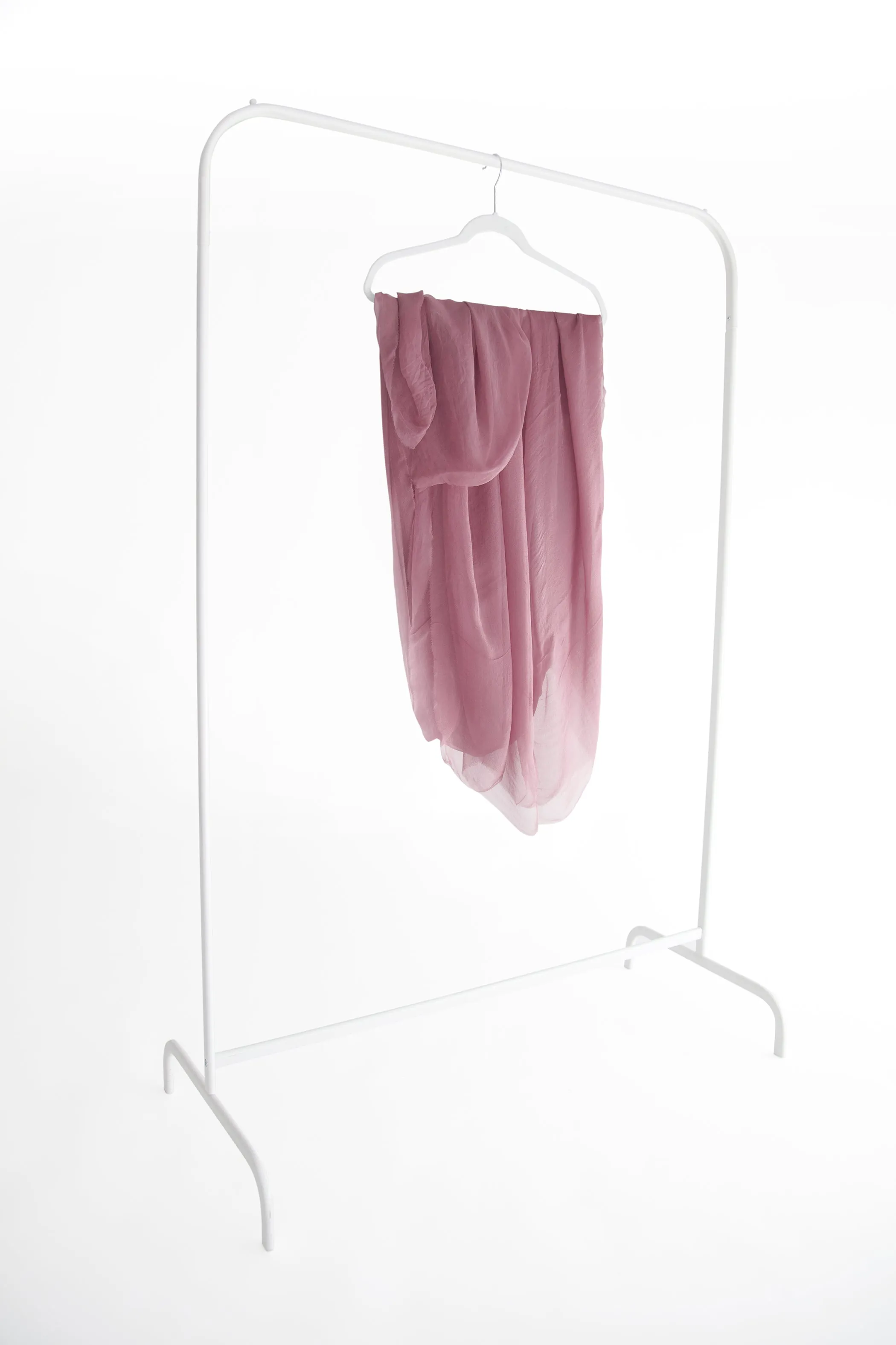 Silk Gossamer Textile in Rose