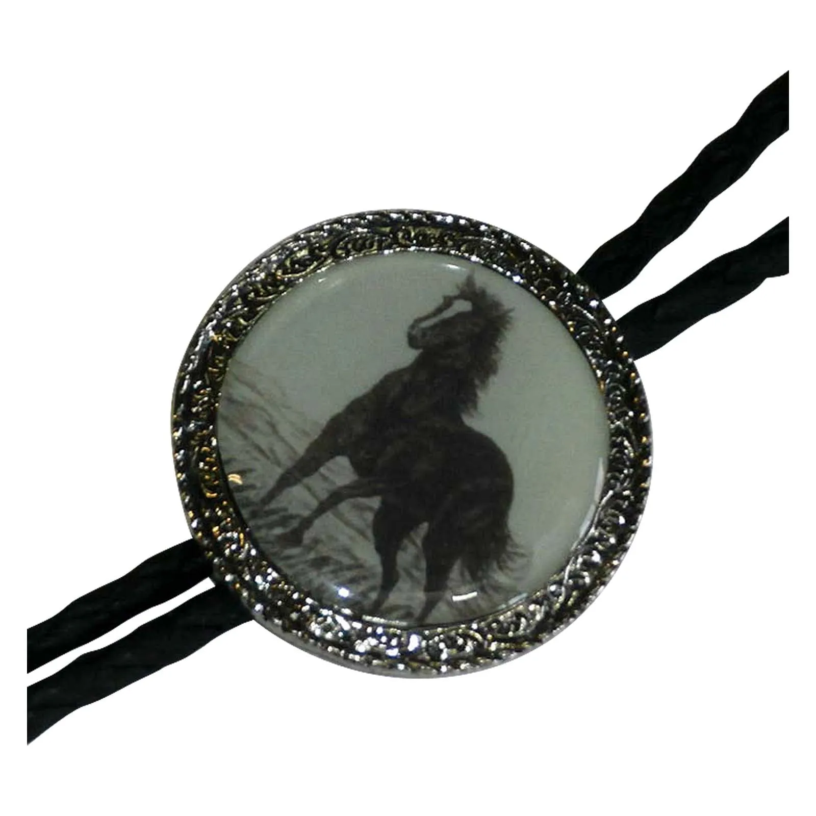 Silver Mountain Mustang Western Bolo Tie