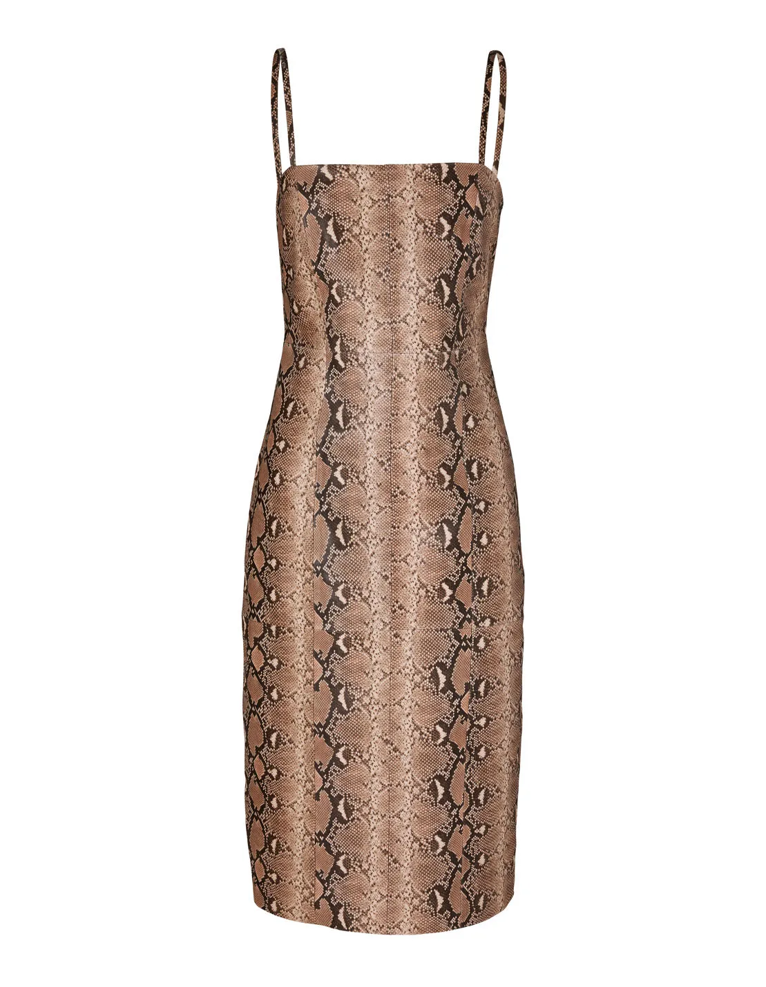 Sofia Leather Dress - Snake