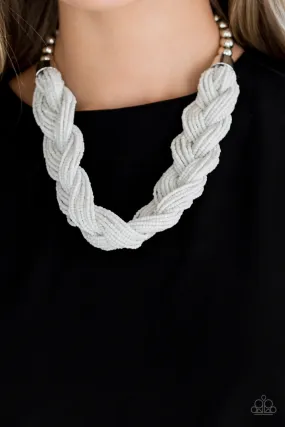 The Great Outback - White Paparazzi Necklace