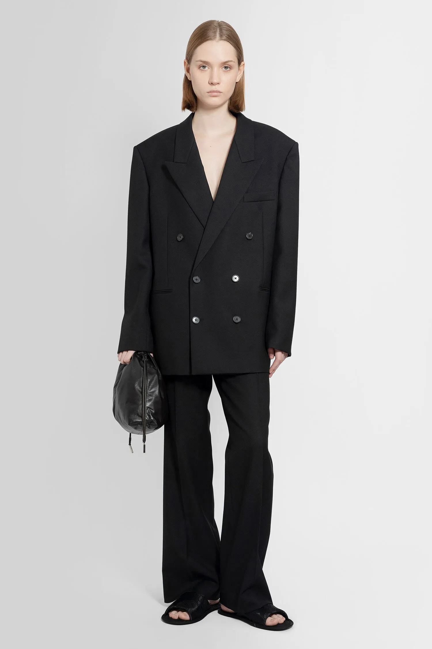 THE ROW WOMAN BLACK BLAZERS