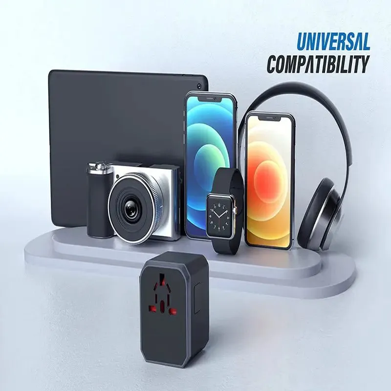 Universal Travel Adapter | Multi-Plug Power, USB Charger, and Plug Adapter