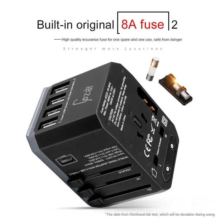 Universal Travel Adapter | Multi-Plug Power, USB Charger, and Plug Adapter