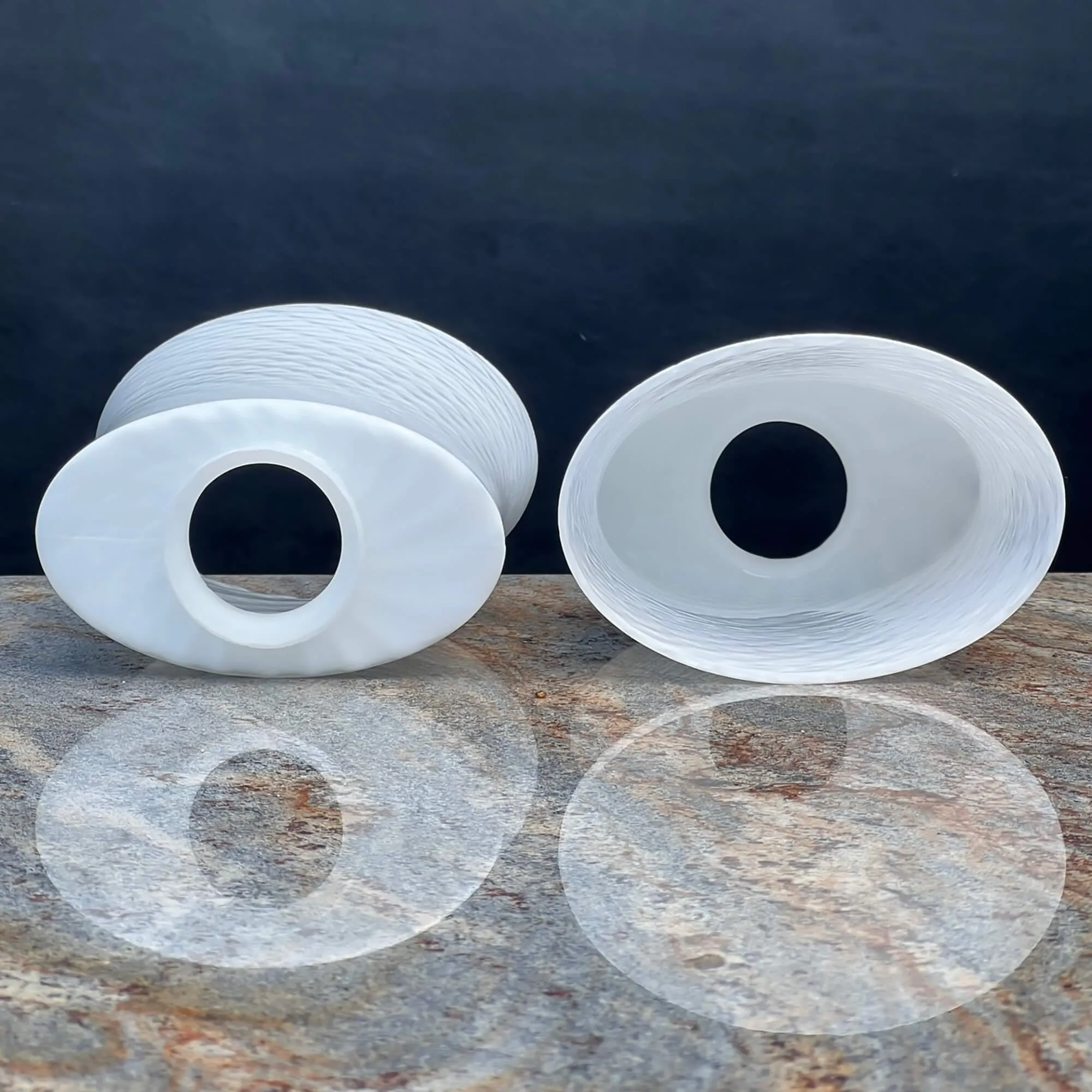 Westinghouse White on White Lunar Weave Glass Shades #8141200